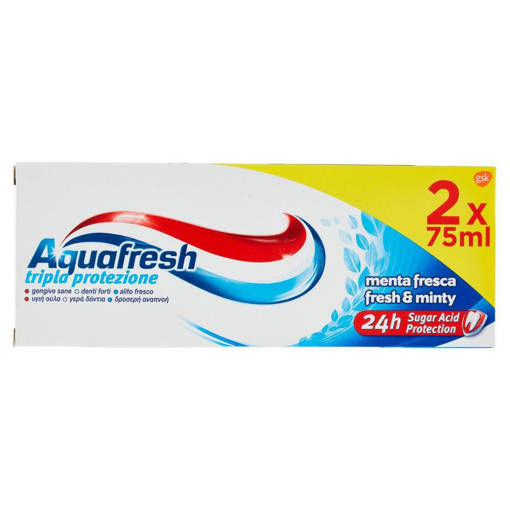 Aquafresh Bitubo Tripla PROTEZIONE 2X75ML