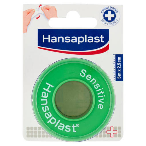 Hansaplast Cerotto su Rocchetto Sensitive 5 mt X 2.5cm