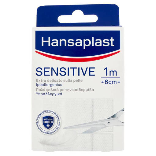 Hansaplast Striscia Sensitive Extra Delicato 6 cm x 1 mt