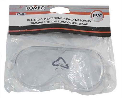 Kombo Occhiali Di Protezione A Mascherina In Pvc , Conformi  Alla Normativa:En397