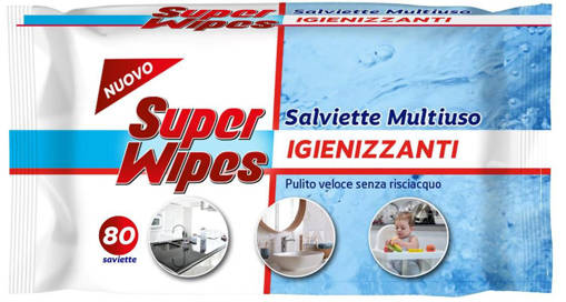 Superwipes 80 Salv. Multiuso Casa Bagno Cucina