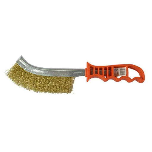 Kombo Spazzola Curva In Acciaio Con Manico In Plastica  Ergonomico Antiscivolo, 200Mm