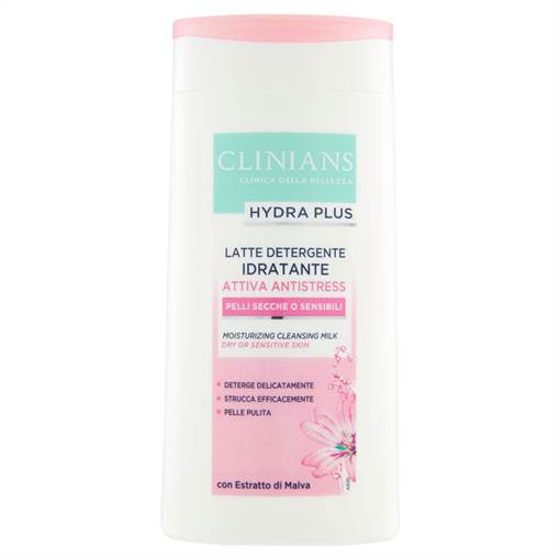 Clinians Latte Detergente Idratante Attiva Anti-Stress Malva 200 ml