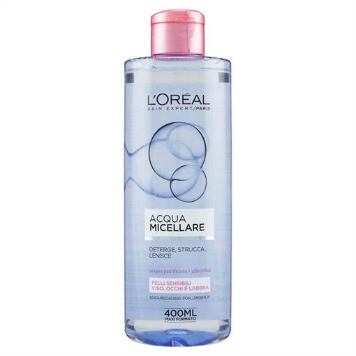 L'Oreal Acqua Micellare Soft, Pelli Sensibili, 400 ml