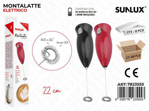 Sunlux Montalatte Elettrico Acc. 304 22Cm /Pz Da 12**