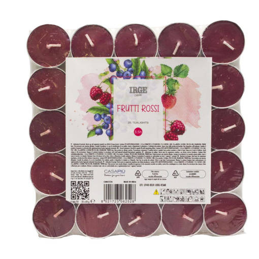 Irge Candela 25 Tealights Frutti Rossi