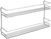 Metaltex Porta Spezie 2 Piani cm 36X8X19 Polytherm Pepito 2