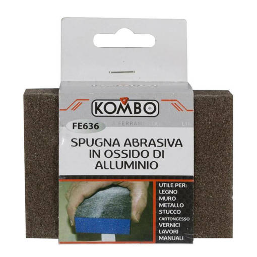 Kombo Set 2 Spugne Abrasive In Ossido D'Alluminio Dim. Singola: 100X70X25Mm