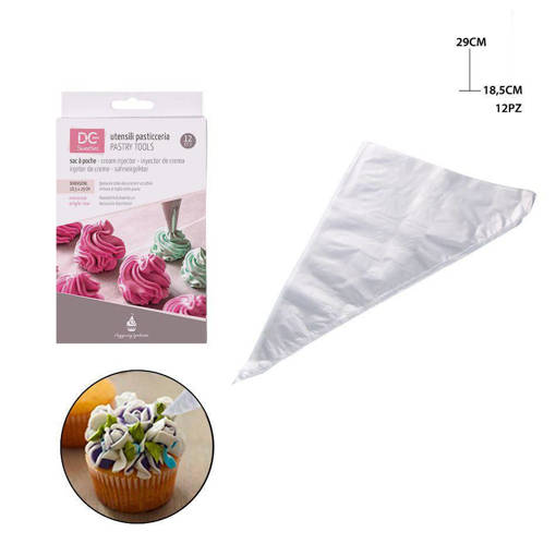 Dc Casa Sac A Poche Plast. Monouso 18.5X29Cm 12Pz